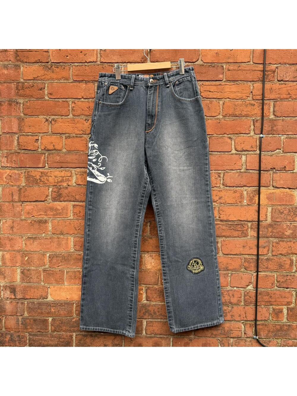 vintage akademiks AD jeanius jeans 00s 30x32 - Picture 4 of 8